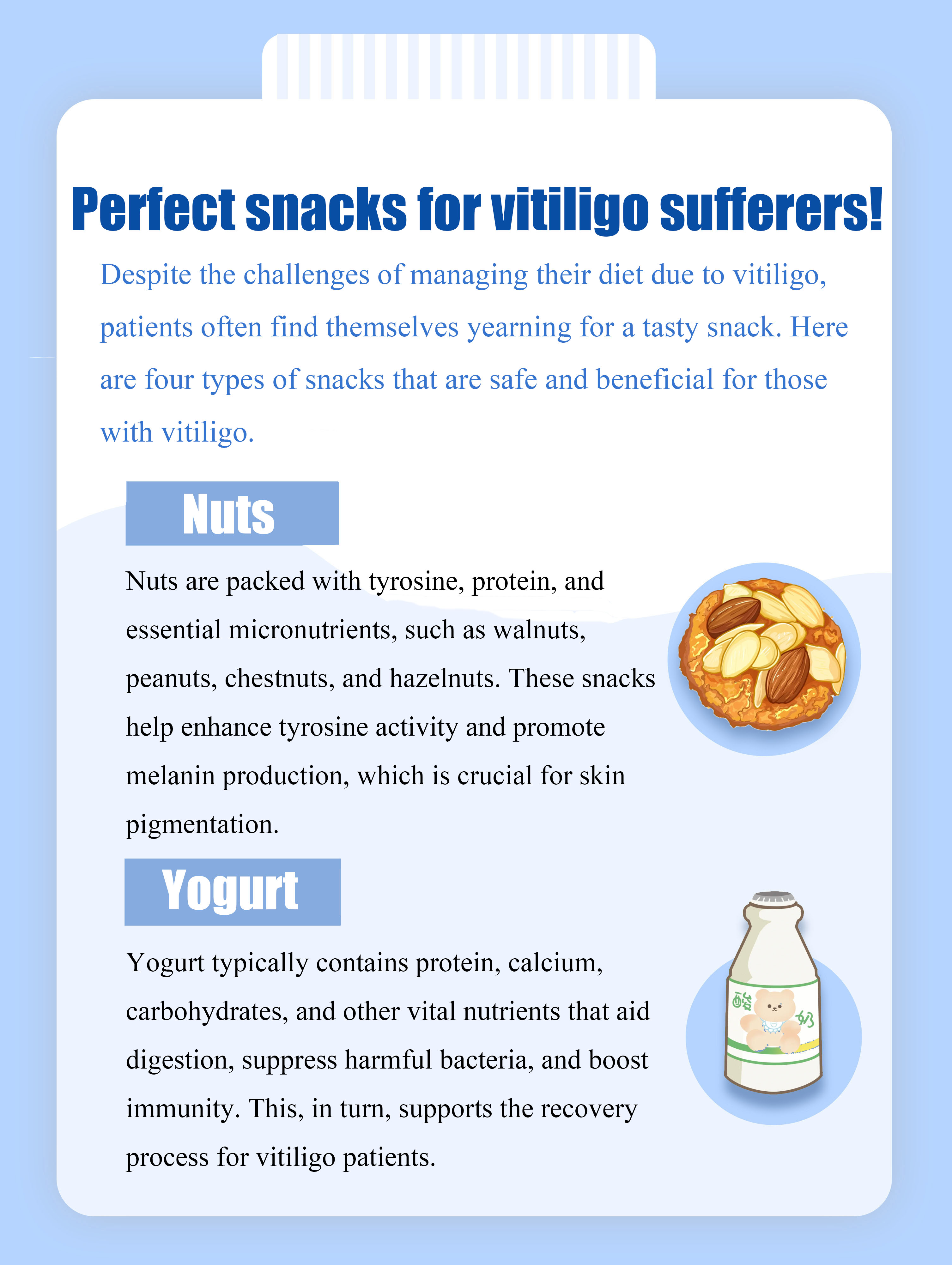 Perfect snacks for vitiligo sufferers!